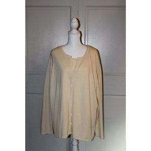 3X size 100% Cashmere Sweater Set